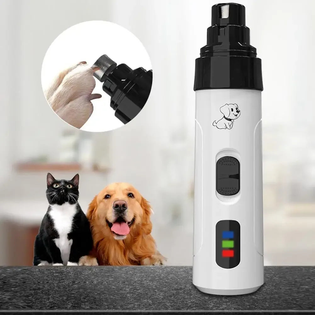 Lima de Uñas Eléctrica Silenciosa para Mascotas