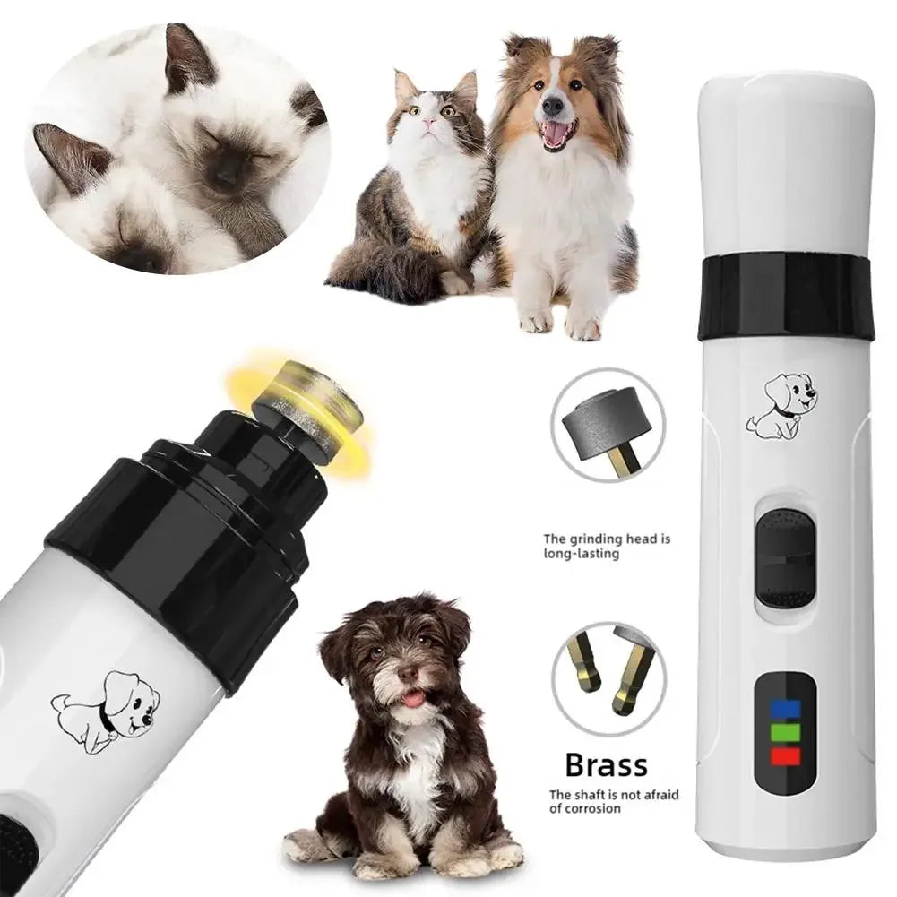 Lima de Uñas Eléctrica Silenciosa para Mascotas