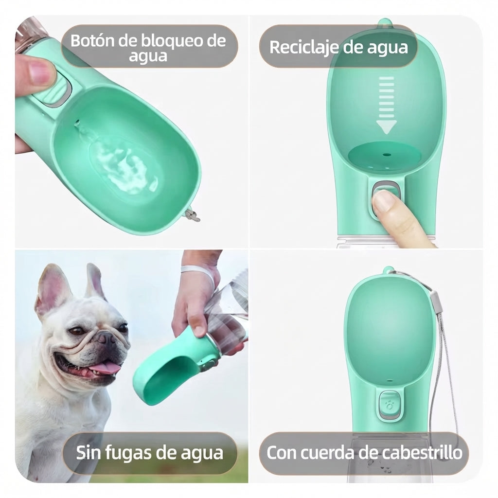 Dog Water Bottle For Pet Dogs Cats Water Feeder Bowls Outdoor Travel Leakproof Puppy Drinking Container Pug Chihuahua Labrador